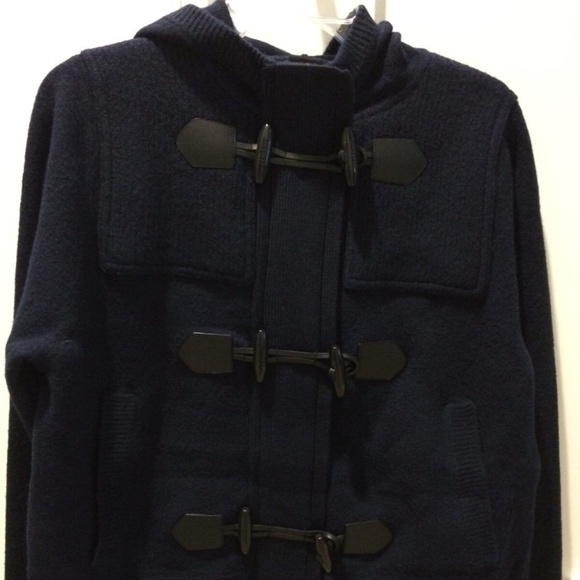 Burberry Brit Navy Short Hooded Toggle Jacket